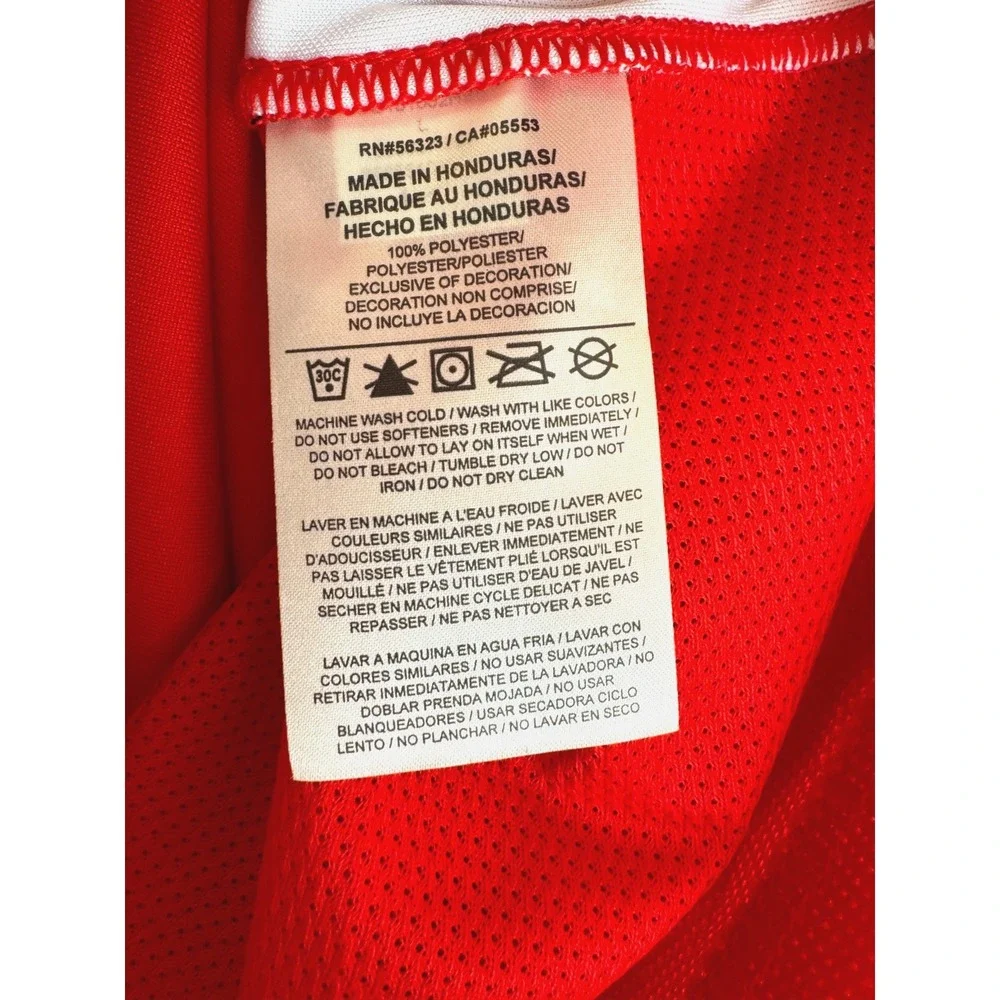 NEW Nike Fastbreak Stock Basketball Jersey Red White Girls Size Large 683337-658